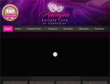 Tablet Screenshot of clubanonymecannes.com